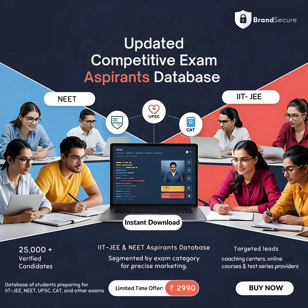 IIT-JEE , NEET , UPSC , CBSC students database brandsecure